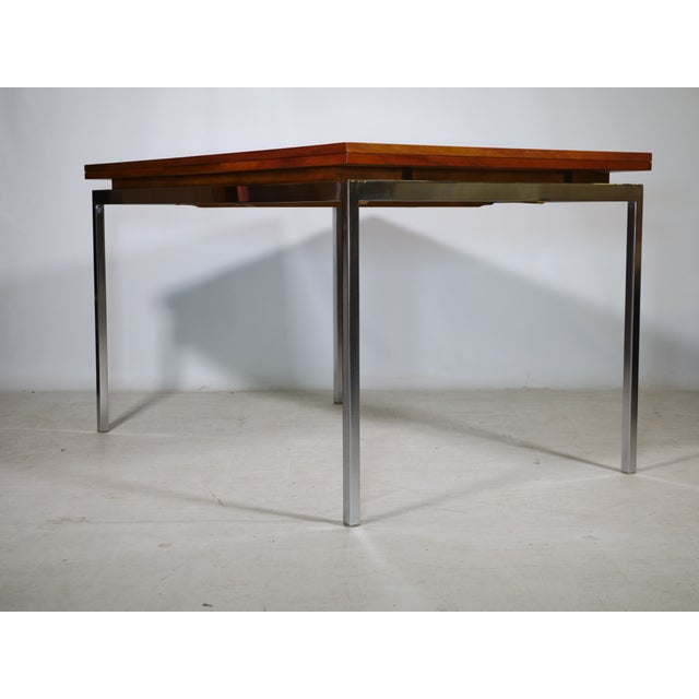 Mid-Century Modern Mid-Century Dining Table in Walnut with Chrome Frame, 1960s For Sale - Image 3 of 11
