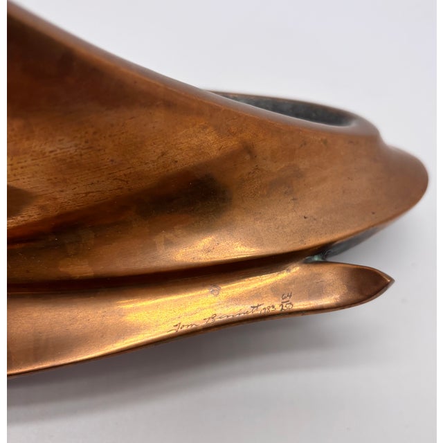 1980s Tom Bennett Signed Bronze Sculpture, Numbered Edition 64/250 For Sale - Image 9 of 15