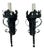 1990s Italian Style Iron Wall Sconces - a Pair For Sale