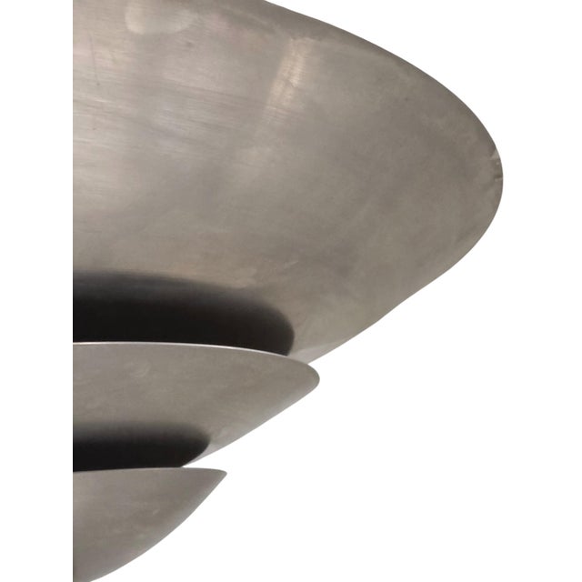 Early 20th Century A Tall French Art Deco Tiered Torchere /Floor Lamp in Ebonized Wood and Metal For Sale - Image 4 of 16