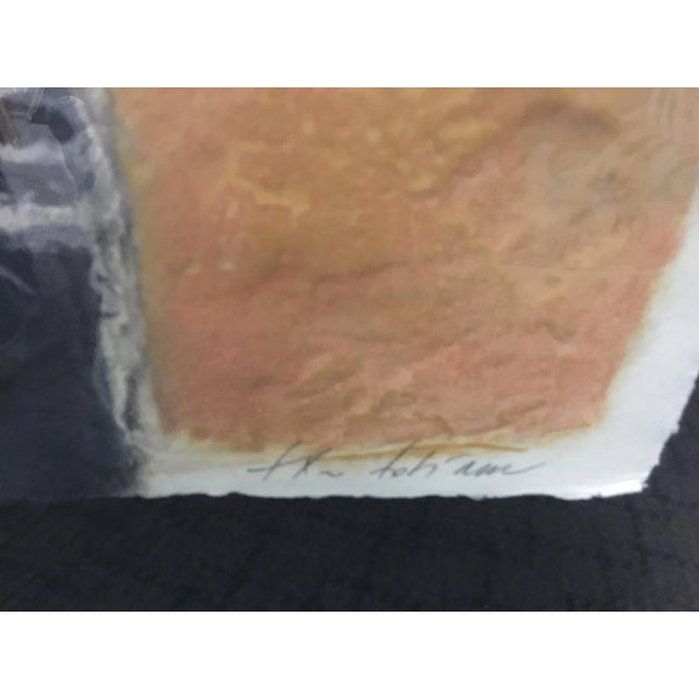 Theo Tobiasse Limited Edition Lithograph "Dame a La Theiere Bleue" For Sale - Image 4 of 7