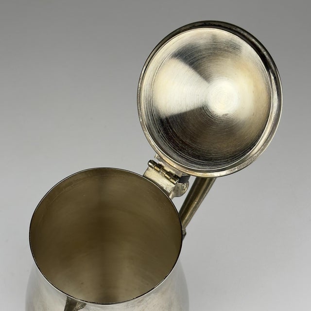 Vintage Metal Coffee Set, Italy, 1980s, Set of 3 For Sale - Image 9 of 18