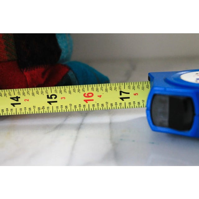 Vintage Colorful Patchwork Pillow For Sale - Image 9 of 11