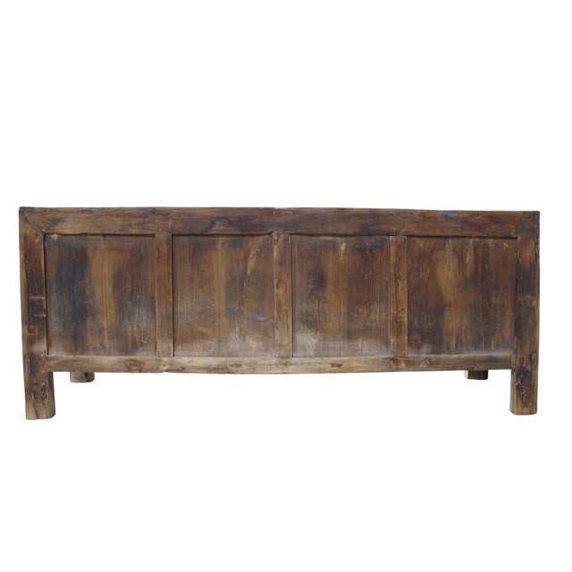 Brown Vintage Reclaimed Wood Sideboard Cabinet 25 For Sale - Image 8 of 9