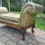 1990s Ralph Lauren Scroll Arm Metallic Leather Clawfoot Kings Bench by Henredon Chaise For Sale In Cincinnati - Image 6 of 12