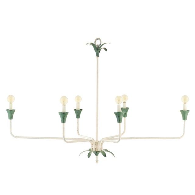 Contemporary Ava 6-Light Chandelier by Lowcountry Originals For Sale - Image 3 of 3