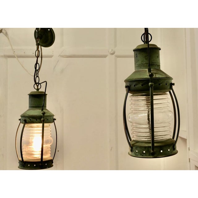 Copper Ships Hanging Lights, 1960s, Set of 2 For Sale - Image 3 of 10