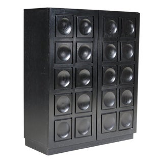 Vintage Belgian Brutalist Style Bar Cabinet, 1970s For Sale