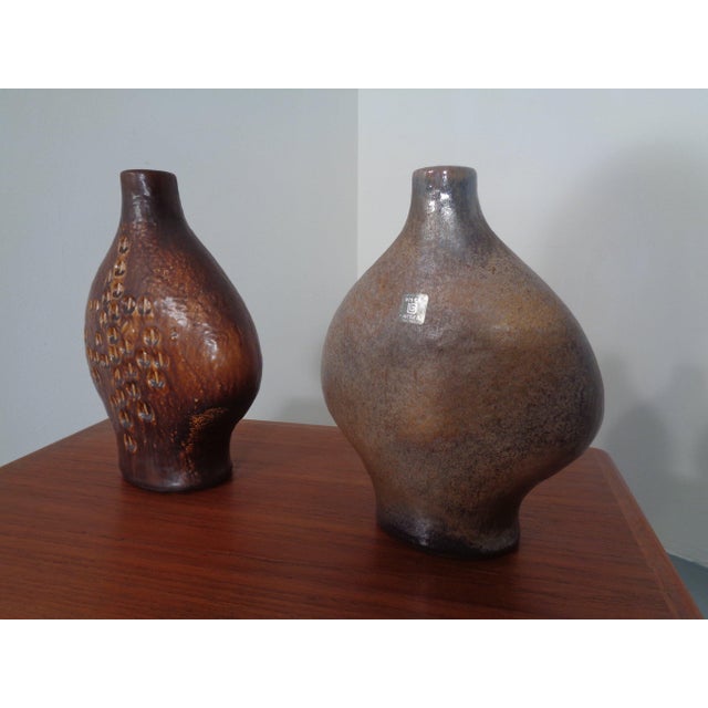 Ceramic Studio Atelier Ceramic Vases by Gerda Heuckeroth for Carstens Tönnieshof, 1960s, Set of 2 For Sale - Image 7 of 9