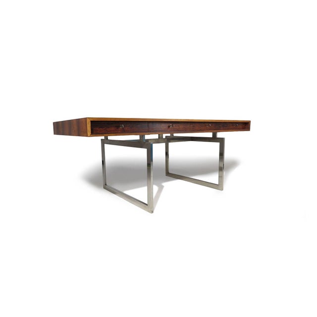 Mid-Century Modern Early Bodil Kjær Executive Desk, Model 901 — E. Pedersen & Søn, Denmark, 1959 For Sale - Image 3 of 12