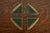 Roycroft Arts & Crafts Brass Finished Hammered Copper Blotter Corners With Leather Desk Blotter For Sale - Image 11 of 13