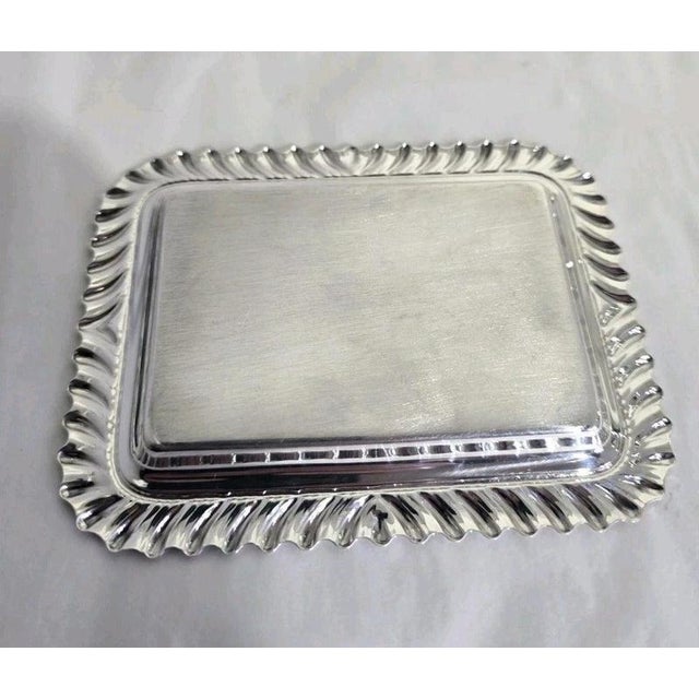 Sterling Silver Rectangular Card Tray from Carrs of Sheffield, 1994 For Sale - Image 12 of 18