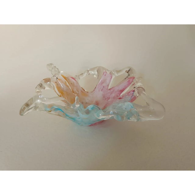 Glass Vintage Murano Glass Centerpiece, 1960s For Sale - Image 7 of 7