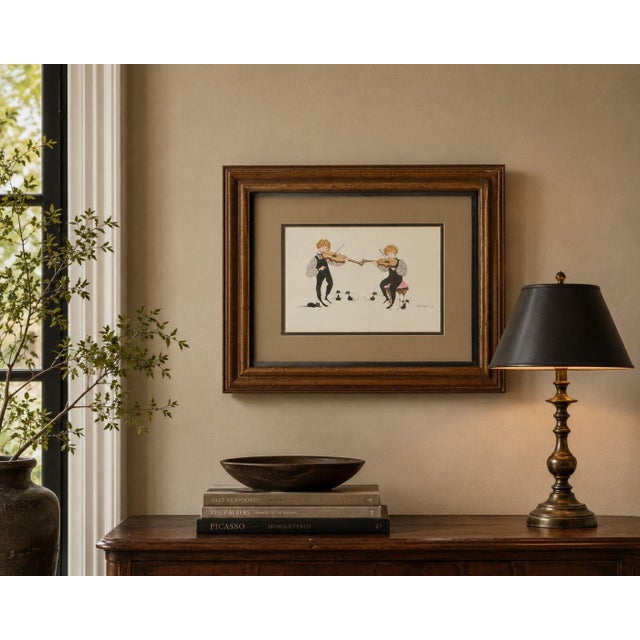 P. Buckley Moss, Framed Folksy Artwork Print, USA, 1979 A framed signed, numebred, and dated artwork print by P. Buckley...