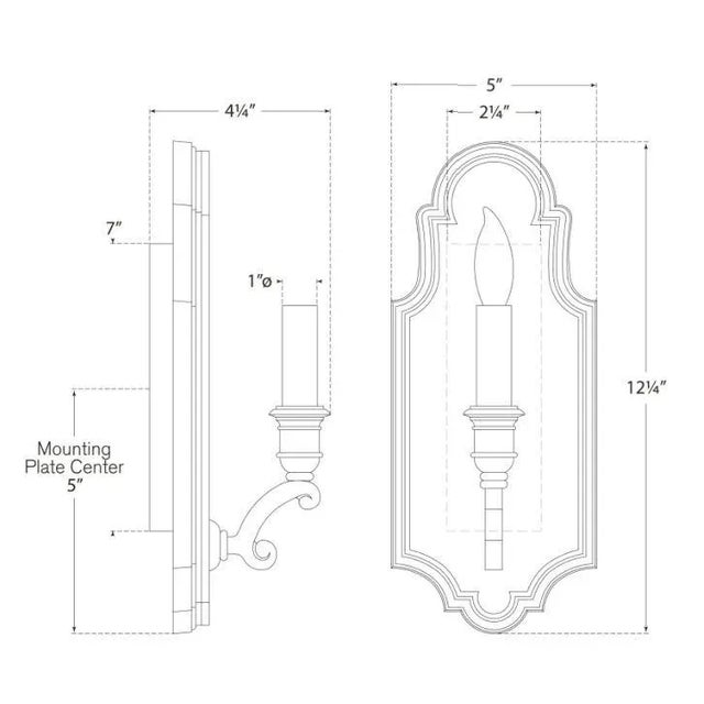 Traditional Chapman & Myers for Visual Comfort Signature Sussex Small Framed Sconce in Polished Nickel with Antique Mirror For Sale - Image 3 of 3