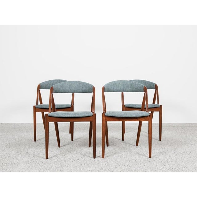 Mid-Century Danish Model 31 Dining Chairs in Teak by Kai Kristiansen for Schou Andersen, Set of 4 For Sale - Image 13 of 13