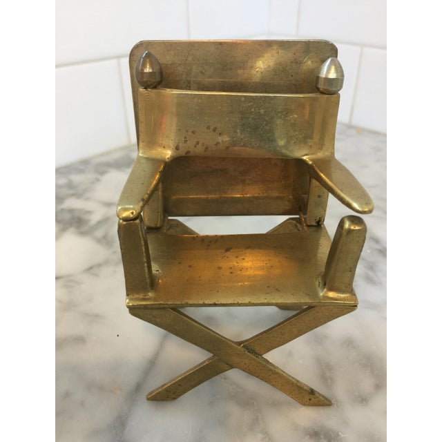 Solid Brass Miniature Director's Chair Chairish