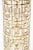 Vintage 1960's Imperial Glass Shoju Screen Trellis 22 Carat Gold Plated Over Clear Vase or Martini Vessel For Sale In Miami - Image 6 of 13
