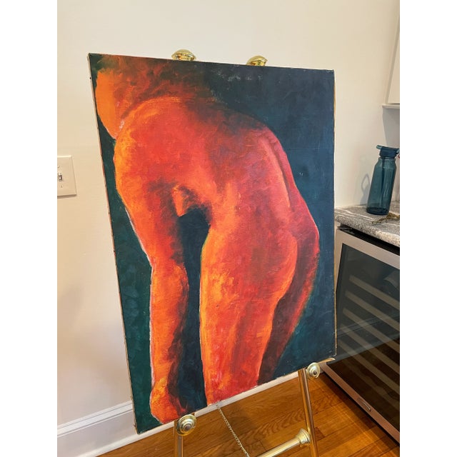 Mid 20th Century Abstract Expressionist Figurative Painting For Sale - Image 4 of 7