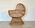 Rattan and bamboo cradle from the 1970s
