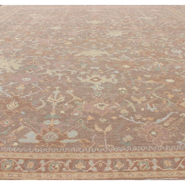 2010s Keivan Woven Arts Large Hand-Knotted Wool Amritsar Rug 12'9 X 15'9 For Sale - Image 5 of 13