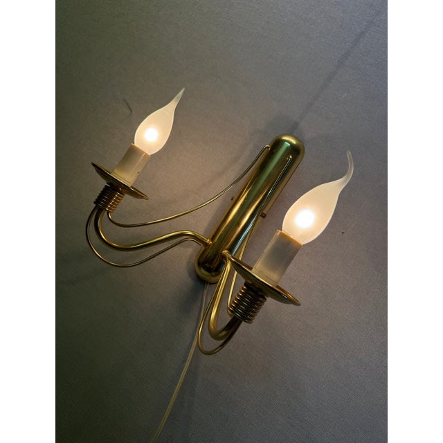 Double Wall Lamp attributed to E. R. Nele for Temde, 1960s, in Very Good conditions. Designed 1960 to 1969 This piece is...