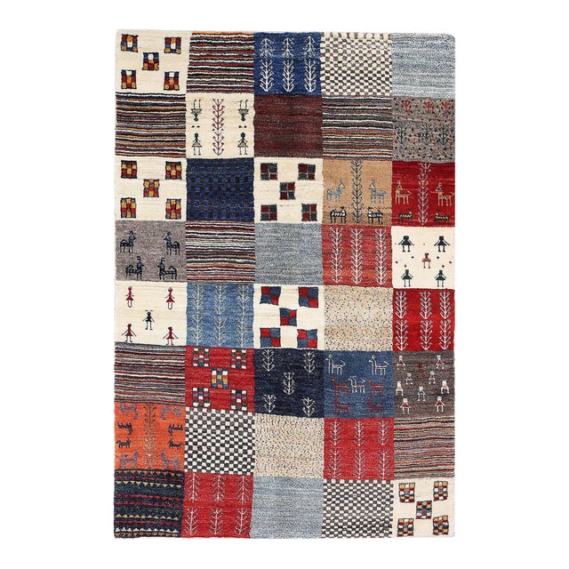 Pasargad DC Fine Hand Knotted Persain Gabbeh Rug For Sale