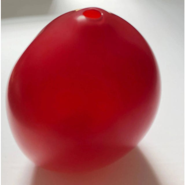 Thomas Blank, Masterpiece Swiss Contemporary Blown Matte Glass Sculpture Vase, 2001 For Sale In Miami - Image 6 of 11