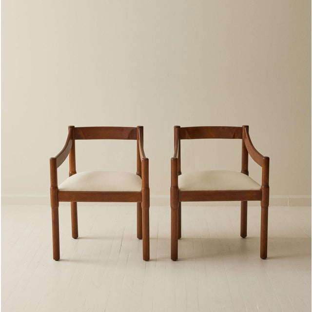 Original Vico Magistretti “Carimate” chairs, designed in 1959 for the Carimate Golf Club north of Milan. Striking yet...