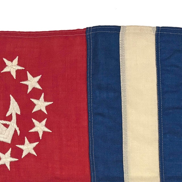 Vintage Us Power Squadrons Ensign Flag For Sale - Image 4 of 4