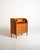 Elm and burl wood secretary desk with drop-leaf, three large drawers, and internal compartments. Scandinavian production,...