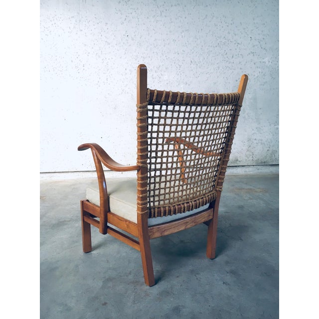Modernist Easy Chair attributed to Bas van Pelt, Netherlands, 1930s For Sale - Image 6 of 18