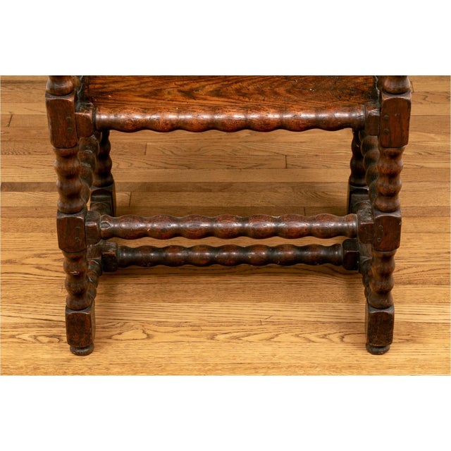 Antique Bobbin Turned Oak Armchair For Sale In New York - Image 6 of 8