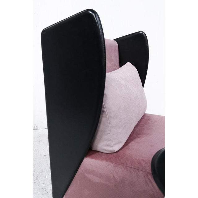 Italian Postmodern Lounge Chair by Augusto Mandelli & Walter Selva for Salmistraro, 1980s For Sale - Image 9 of 17