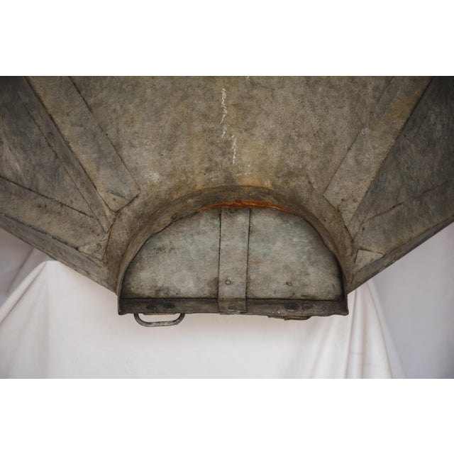 These French Hods were used in vineyards all over France to harvest grapes for wine. In great condition, each aluminum hod...