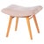 Mid-Century Stool in Upholstery and Beech, Slovakia, 1960s For Sale - Image 9 of 9