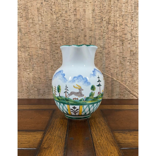 Traditional Vintage Gmundner Keramik “Hunter’s Delight” Jug For Sale - Image 3 of 9