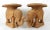 Traditional 1970s Wicker Elephant Side Tables With Removeable Trays, Pair For Sale - Image 3 of 12