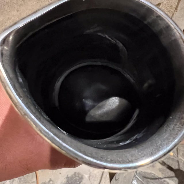 Antique English Silver Ceramic Blackjack Pitcher Saunders & Shepherd London For Sale - Image 9 of 11