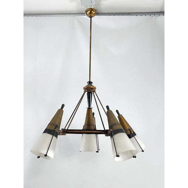 Mid-Century Modern Sputnik Chandelier by Stilnovo, Italy, 1950s For Sale - Image 15 of 18