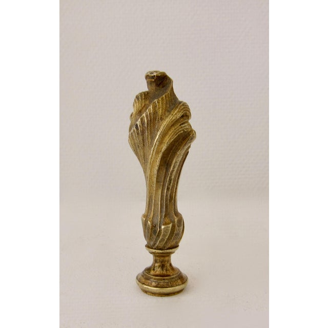 Louis XVI Wax Seal in Gilt Bronze For Sale - Image 4 of 6