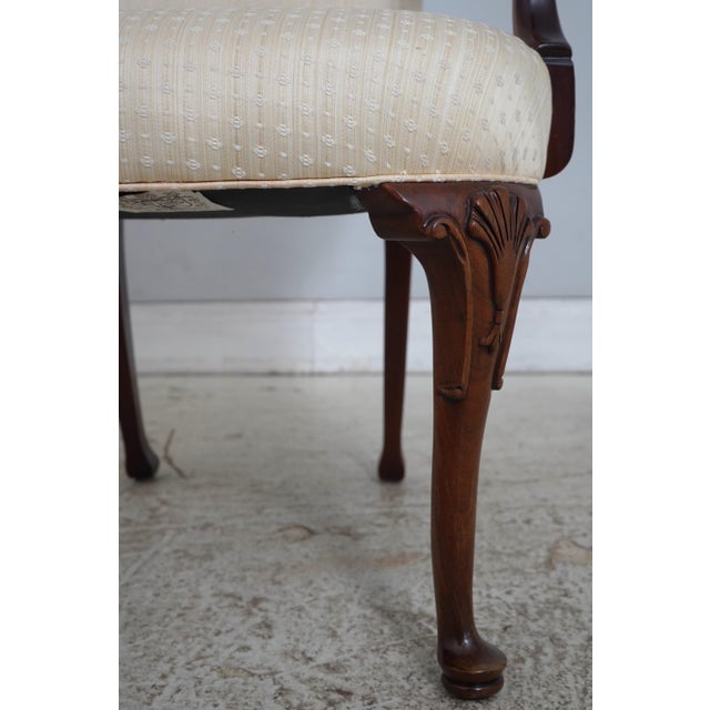 Brown Pair of Southwood Mahogany Arm Chairs For Sale - Image 8 of 18