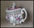 Antique C1840s Staffordshire, English Soft Paste Teapot, Hand Painted For Sale - Image 4 of 10
