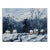 Snow Cottages Winterscape Oil Landscape Painting For Sale