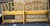 Drexel furniture Near Pair Mid Century Provincial Style Giltwood Twin Size Headboards. Measures 38" and 41" in width, 2"...