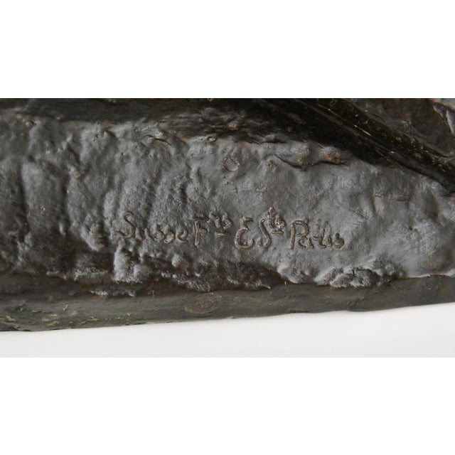 Art Deco Bronze Panther Sculpture by André Vincent Becquerel, Susse Frères Foundry, 1925 For Sale - Image 12 of 15