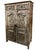 1920s Antique Spanish Style Armoire Carved Storage Bar Cabinet For Sale - Image 5 of 9