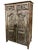 1920s Midcentury Antique Spanish Style Armoire Carved Storage Bar Cabinet For Sale - Image 5 of 9