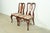 Baker Furniture Style Queen Anne Solid Cherry Wood Side Chairs or Dining Chairs, Pair For Sale - Image 13 of 13