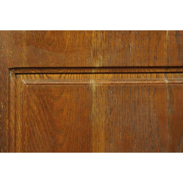 Wood Reclaimed 7.5 Ft. Oak Church Pew Bench For Sale - Image 7 of 8